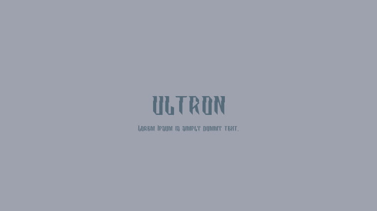 ultron Font