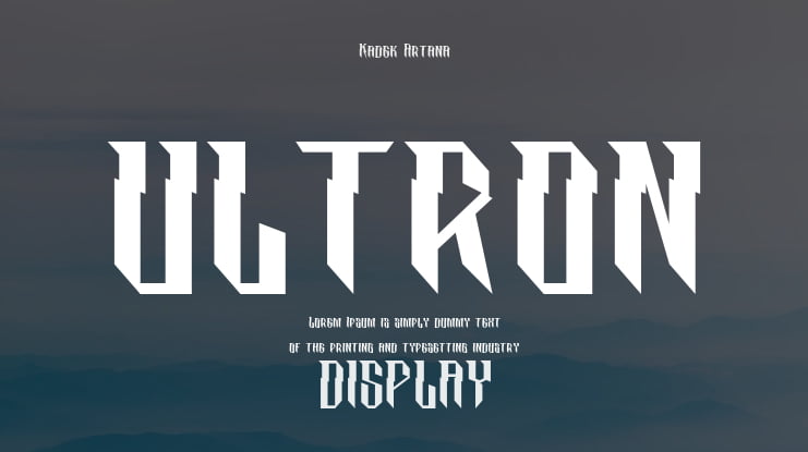 ultron Font