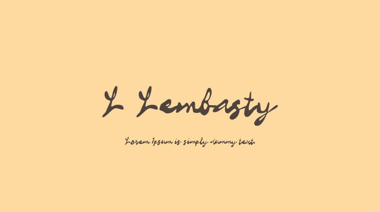 L Lembasty Font