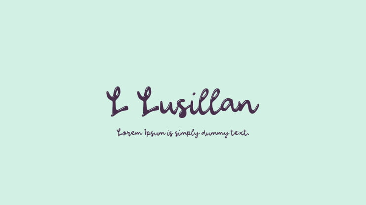 L Lusillan Font