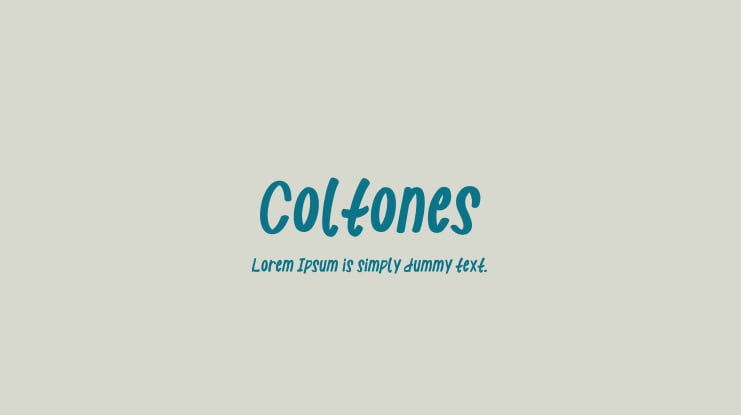 Coltones Font