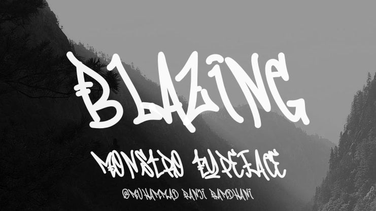 Blazing Monstro Font