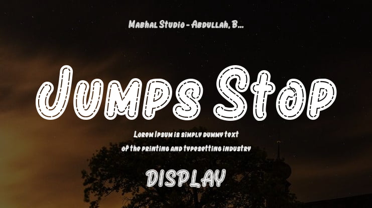 Jumps Stop Font