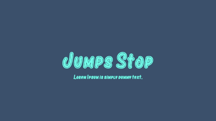 Jumps Stop Font