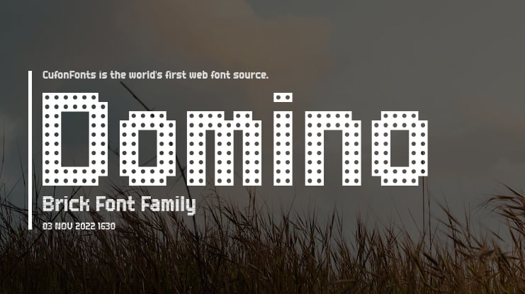 Domino Brick Font