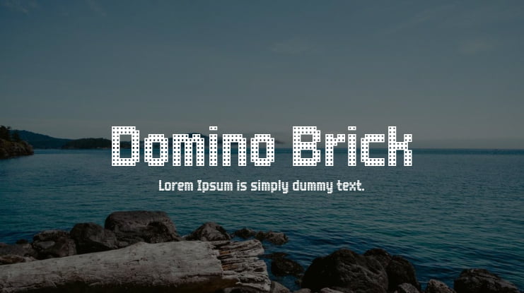 Domino Brick Font