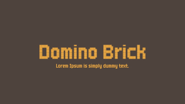 Domino Brick Font