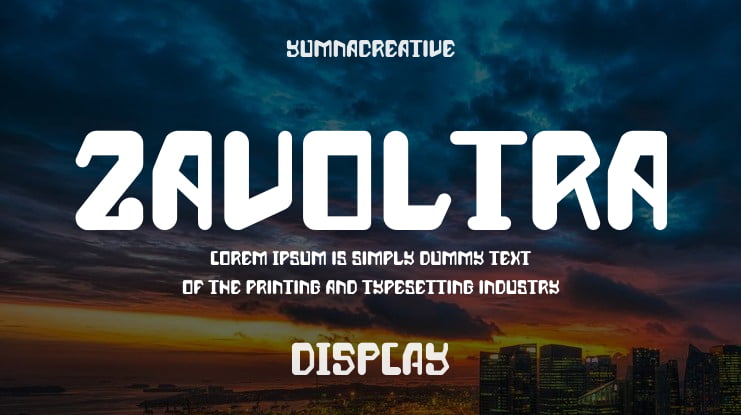 Zavoltra Font