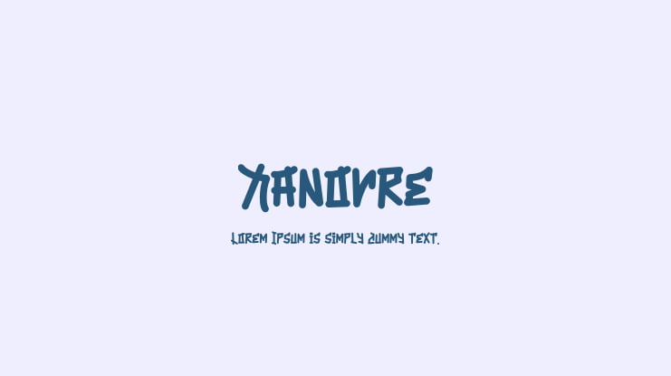 Xanovre Font