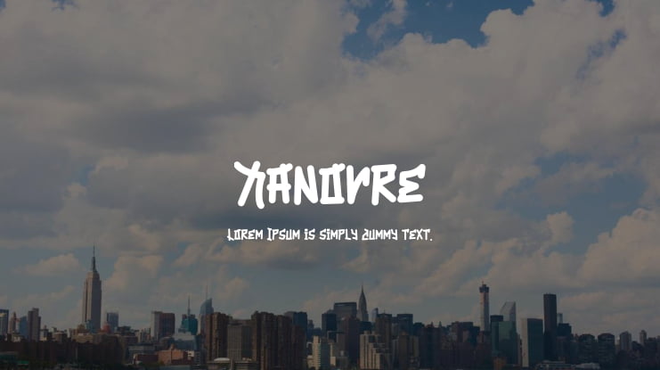 Xanovre Font