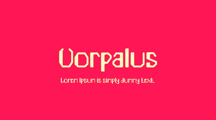 Vorpalus Font