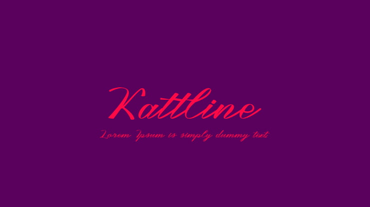 Kattline Font