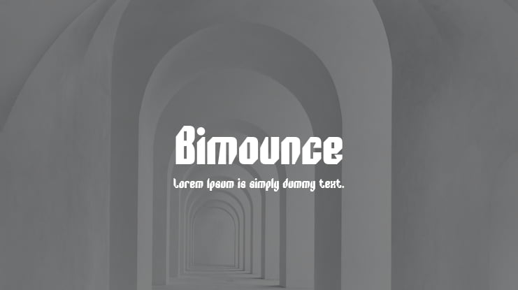 Bimounce Font