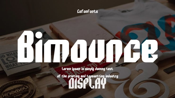 Bimounce Font