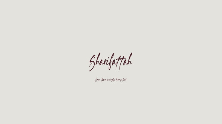 Sharifattah Font