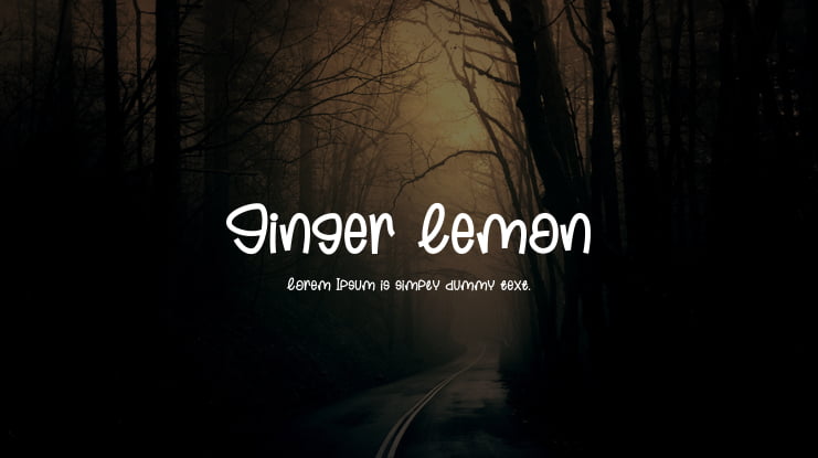 Ginger Lemon Font