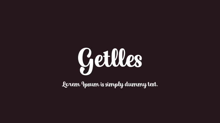 Getlles Font