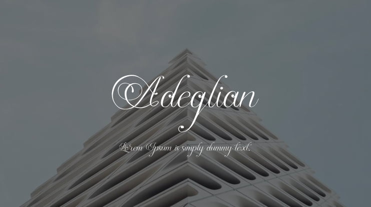 Adeglian Font