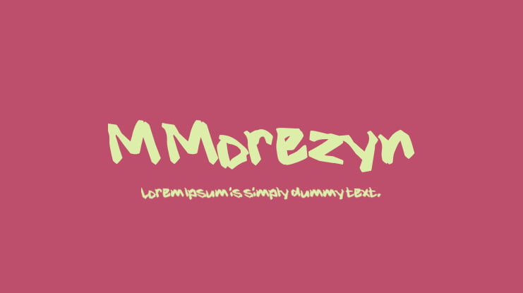 M Morezyn Font