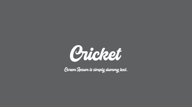 Cricket Font