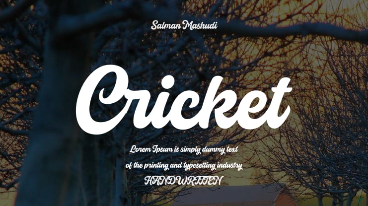 Cricket Font