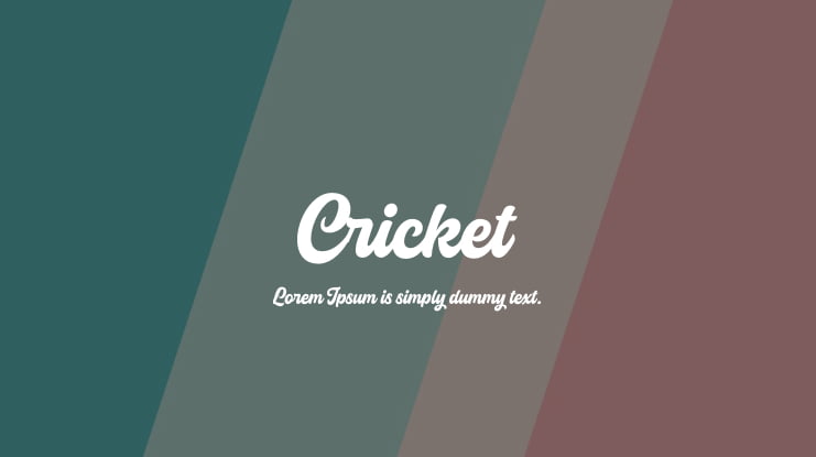 Cricket Font