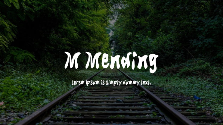 M Mending Font