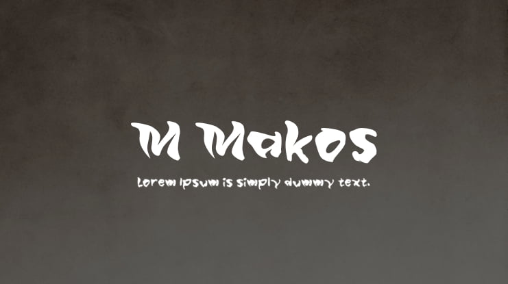 M Makos Font