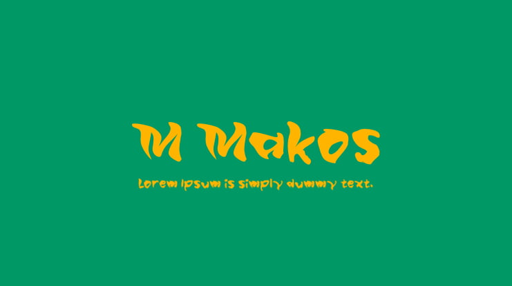 M Makos Font