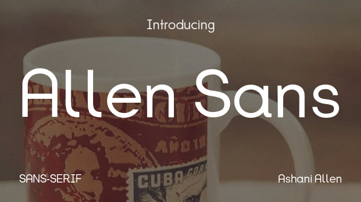 Allen Sans Font Family