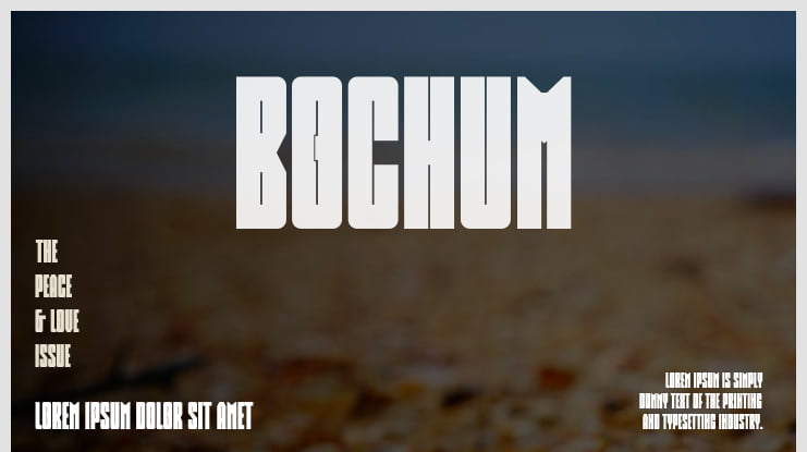 Bochum Font Family