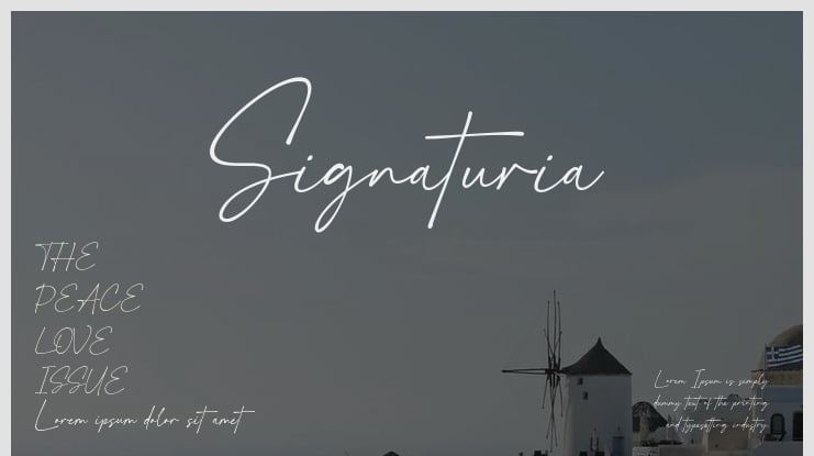 Signaturia Font