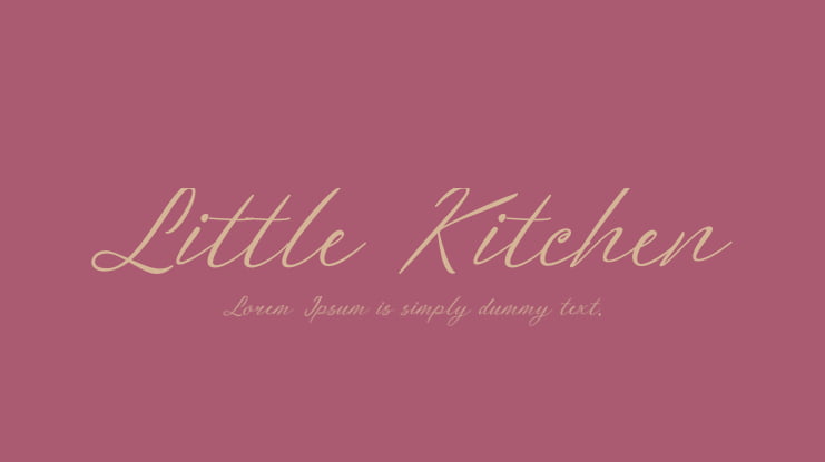 Little Kitchen Font