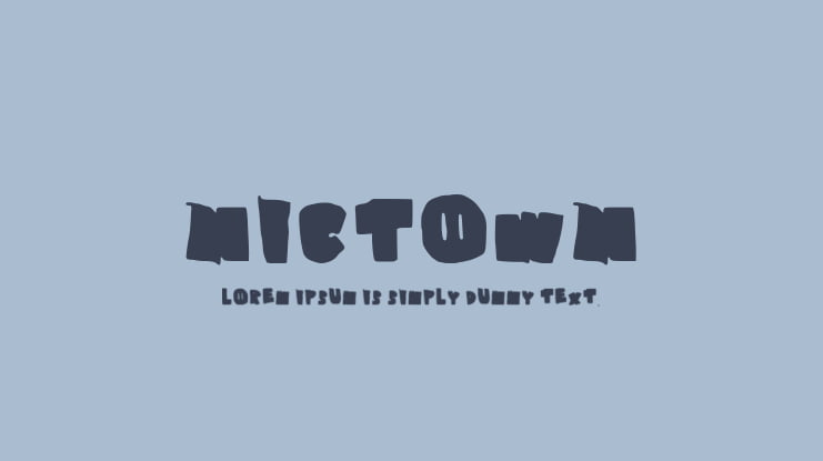 Nictown Font