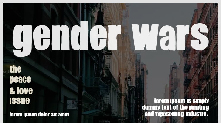 Gender Wars Font