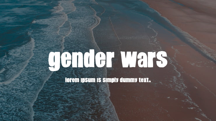 Gender Wars Font