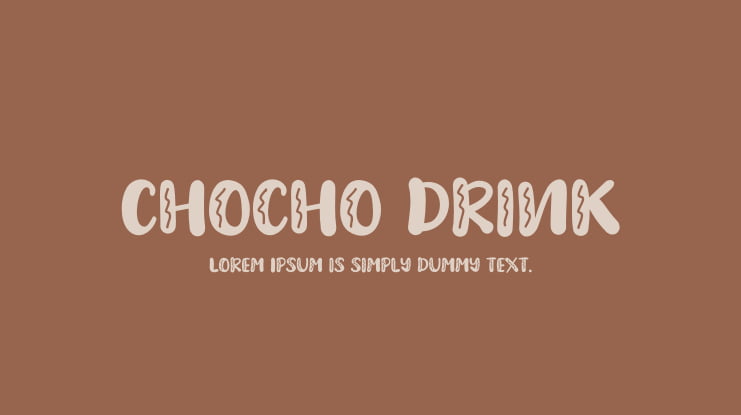 Chocho Drink Font