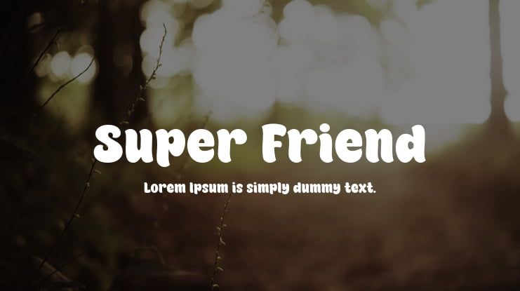 Super Friend Font