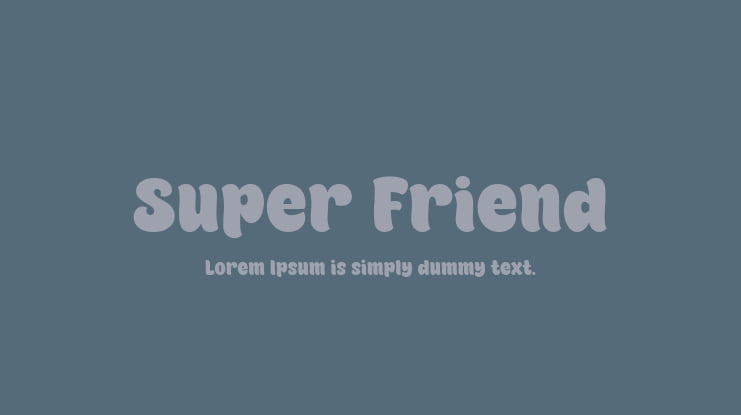 Super Friend Font