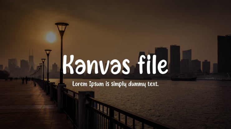 Kanvas file Font