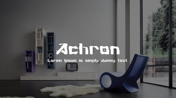 Achron Font