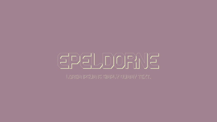 Epeldorne Font