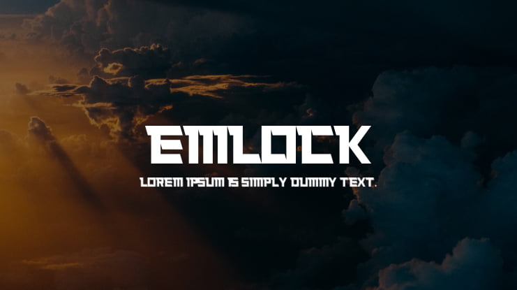 Emlock Font