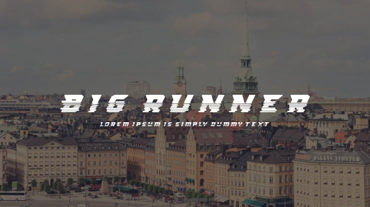 Big Runner Font