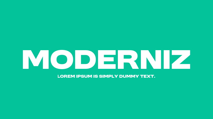 MODERNIZ Font