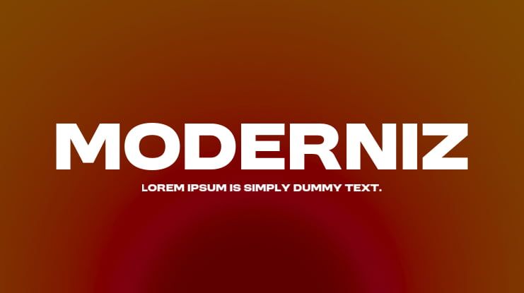 MODERNIZ Font