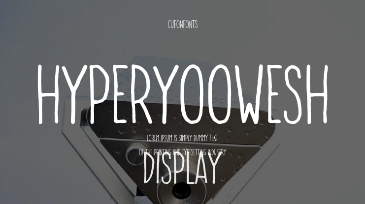 HyperYooWesh Font