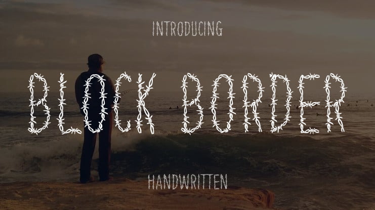 Block Border Font