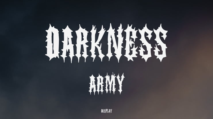 Darkness Army Font