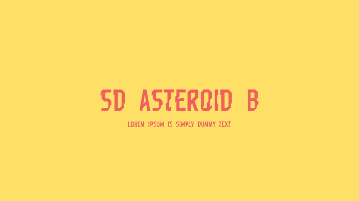 SD Asteroid B-612 Font